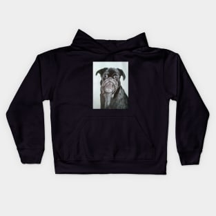 Dogs are loyal friends. Dogs are Loyal Art Kids Hoodie